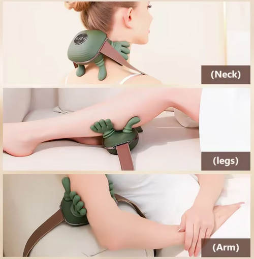 Aparat masaj cervical premium cu incalzire, masaj gât si umeri