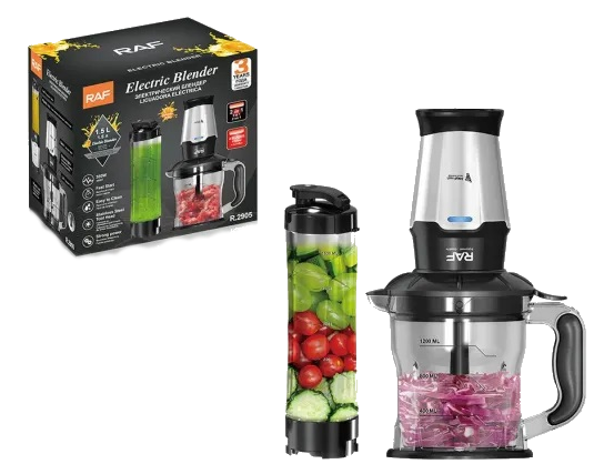 Blender Electric & Storcător de Fructe 2-în-1 , 350W, Lame Inox, 1.5L